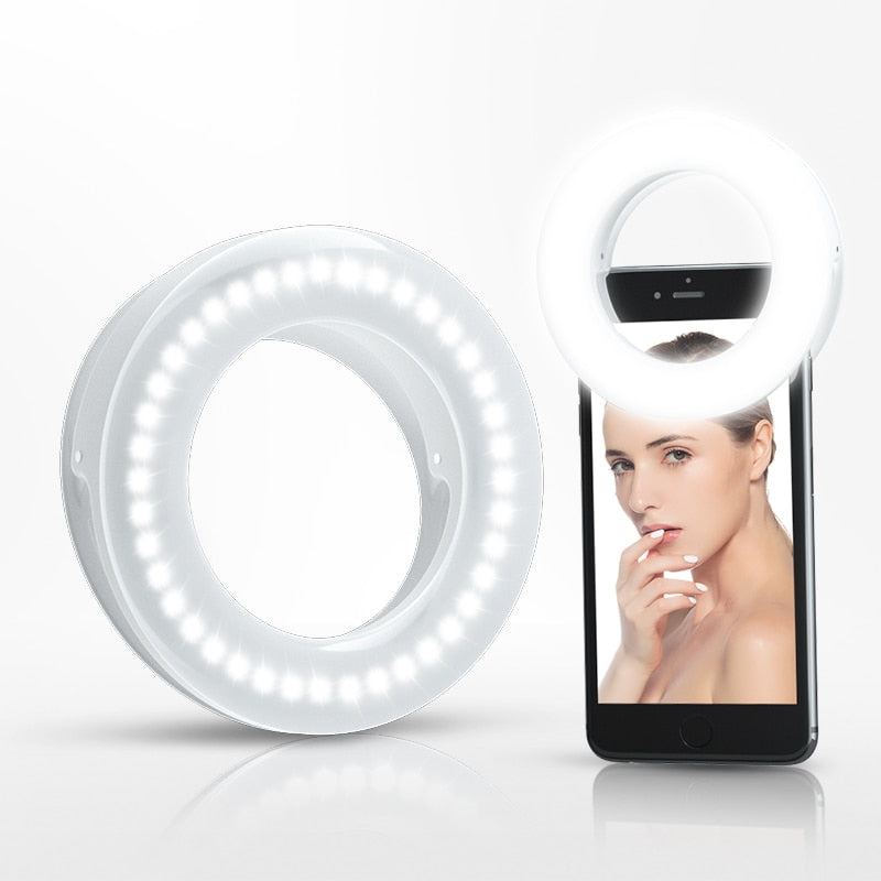 Shutterloverz Clip on Selfie LED Phone Ring Light