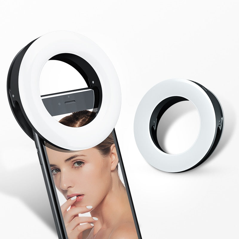 Shutterloverz Clip on Selfie LED Phone Ring Light