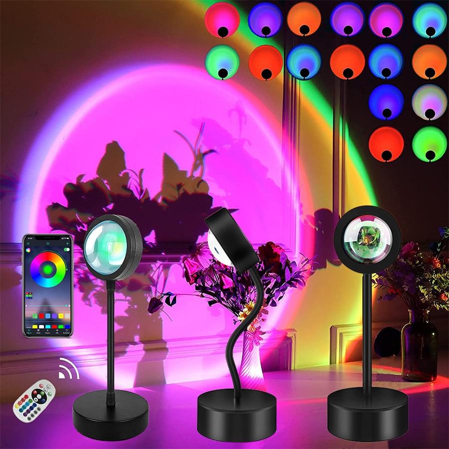 Shutterloverz Sunset Lamp Max - Smart Bluetooth Sunset Projection Lamp - APP & Remote Included