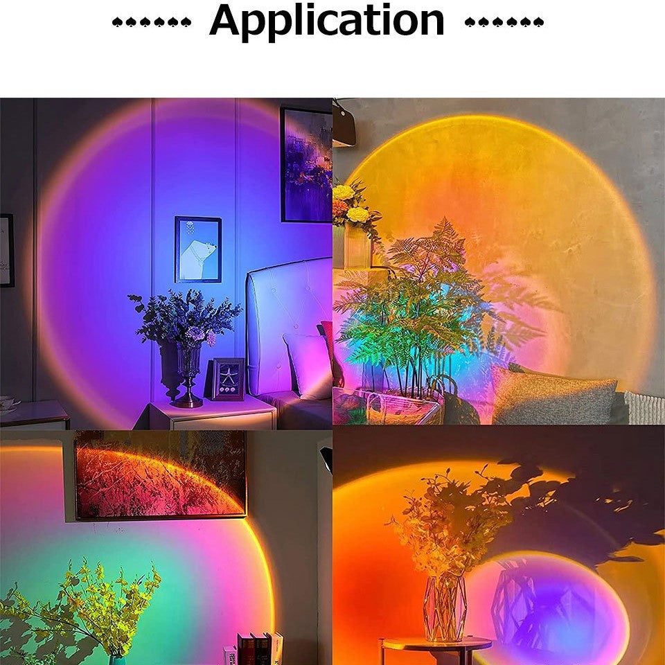 Shutterloverz Sunset Lamp Max - Smart Bluetooth Sunset Projection Lamp - APP & Remote Included